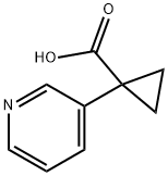 1-(吡啶-3-基)环丙烷羧酸 结构式