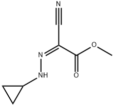 Acetic acid, cyano(cyclopropylhydrazono)-, methyl ester, (2Z)- (9CI) 结构式