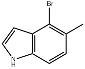 4-溴-5-甲基-吲哚 结构式