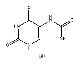 6,8-二氧代-6,7,8,9-四氢-3H-嘌呤-2-醇锂 结构式