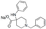 1-苄基-4-(苯基氨基)哌啶-4-羧酸钠盐 结构式