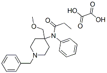 N-[1-苄基-4-(甲氧基甲基)-4-哌啶基]-N-苯基丙酰胺草酸盐 结构式