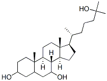 cholestane-3,7,25-triol 结构式