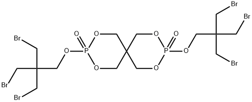 3,9-bis[3-bromo-2,2-bis(bromomethyl)propoxy]-2,4,8,10-tetraoxa-3,9-diphosphaspiro[5.5]undecane 3,9-dioxide 结构式