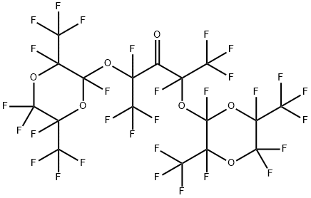 1,1,1,2,4,5,5,5-octafluoro-2,4-bis[[2,3,5,5,6-pentafluoro-3,6-bis(trifluoromethyl)-1,4-dioxan-2-yl]oxy]pentan-3-one 结构式