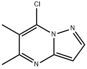 7-氯-5,6-二甲基吡唑并[1,5-A]嘧啶 结构式