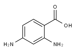 2,4-二氨基苯甲酸 结构式