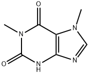 1,7-二甲基黄嘌呤 结构式