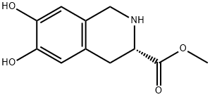 3-Isoquinolinecarboxylic acid, 1,2,3,4-tetrahydro-6,7-dihydroxy-, methyl ester, (3S)- (9CI) 结构式