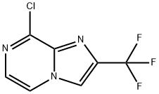 8-氯-2-(三氟甲基)吲哚[1,2-A]吡嗪 结构式