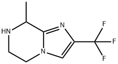 8-甲基-2-(三氟甲基)-5,6,7,8-四氢咪唑并[1,2-A]吡嗪 结构式