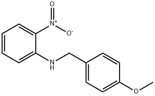 (4-甲氧基苄基)-(2-硝基苯基)胺 结构式