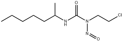 1-(2-Chloroethyl)-3-(1-methylhexyl)-1-nitrosourea 结构式