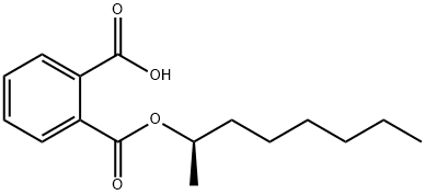 Phthalic acid hydrogen 1-[(1R)-1-methylheptyl] ester 结构式