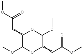 2,2'-(3,6-Dimethoxy-1,4-dioxane-2,5-diylidene)diacetic acid dimethyl ester 结构式