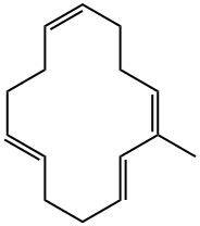 2-Methyl-1,3,7,11-cyclotetradecatetrene 结构式