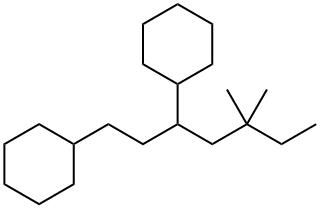 1,1'-[1-(2,2-Dimethylbutyl)-1,3-propanediyl]biscyclohexane 结构式