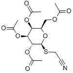 CYANOMETHYL 2,3,4,6-TETRA-O-ACETYL-1-THIO-BETA-D-GALACTOPYRANOSIDE 结构式