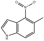 5-甲基-4-硝基吲哚 结构式