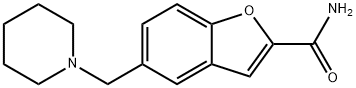 5-(Piperidinomethyl)-2-benzofurancarboxamide 结构式