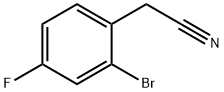 2-溴-4-氟苯乙腈 结构式
