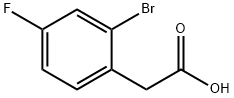 2-溴-4-氟苯乙酸 结构式