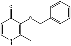 3-苄氧基-2-甲基-4(1H)-吡啶酮 结构式