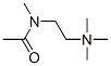 N,N,N,N'-tetramethyl-N'-acetylethylenediamine 结构式