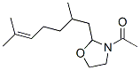 3-acetyl-2-(2,6-dimethyl-5-heptenyl)oxazolidine 结构式