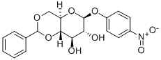 4-硝基苯基-4,6-O-苄叉-Β-D-吡喃葡萄糖苷 结构式
