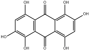 1,2,4,5,6,8-Hexahydroxyanthracene-9,10-dione 结构式