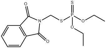 Dithiophosphoric acid O,O-diethyl S-[(1,3-dihydro-1,3-dioxo-2H-isoindol-2-yl)methyl] ester 结构式