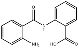 2-(邻氨基苯甲酰胺)苯甲酸 结构式