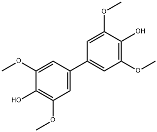 4-(4-HYDROXY-3,5-DIMETHOXYPHENYL)-2,6-DIMETHOXYPHENOL 结构式