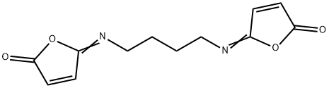 N,N'-Bis(5-oxo-2,5-dihydrofuran-2-ylidene)-1,4-butanediamine 结构式