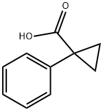 1-苯基-1-环丙羧酸 结构式