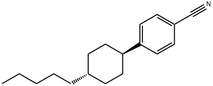 反式-4-(4-戊基环己基)苯腈 结构式