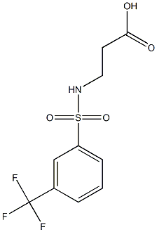 N-[3-(三氟甲基)苯磺酰基]-BETA-丙氨酸 结构式