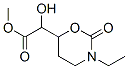 2H-1,3-Oxazine-6-aceticacid,tetrahydro-alpha-hydroxy-6-methyl-2-oxo-,ethyl 结构式