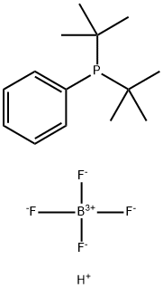 四氟硼酸二叔丁基苯基膦鎓盐 结构式