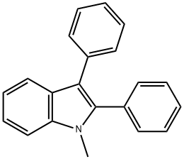 1-Methyl-2,3-diphenyl-1H-indole 结构式
