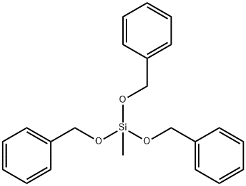 methyltris(phenylmethoxy)silane 结构式
