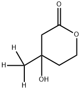 DL-MEVALONIC-METHYL-D3 LACTONE 结构式