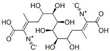 D-Mannitol 1,6-bis(2-isocyano-3-methyl-2-butenoate) 结构式