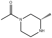 (S)-1-(3-甲基哌嗪-1-基)乙酮 结构式