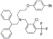 BenzeneethanaMine, N-[3-(4-broMophenoxy)propyl]-N-[[2-chloro-3-(trifluoroMethyl)phenyl]Methyl]-b-phenyl- 结构式