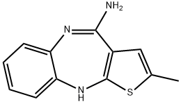 2-甲基-10H-噻吩并[2,3-B][1,5]苯并二氮杂环庚烷-4-胺 结构式