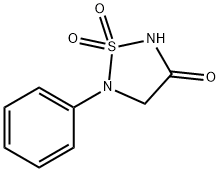 5-苯基-1,2,5-噻二唑烷-3-酮 1,1-二氧化物 结构式