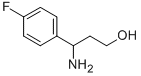 3-氨基-3-(4-氟苯基)-1-丙醇 结构式