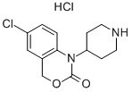 6-CHLORO-1-(PIPERIDIN-4-YL)-1,4-DIHYDRO-2H-3,1-BENZOXAZIN-2-ONE HYDROCHLORIDE 结构式